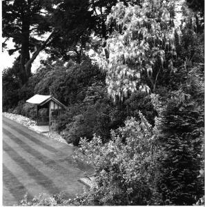 Garden with Lawn and Garden Shelter