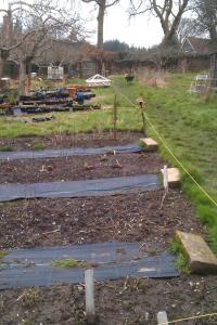 2013 Marking out the new beds